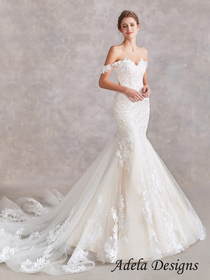 Sweetheart Lace Wedding Dress – Adela Designs