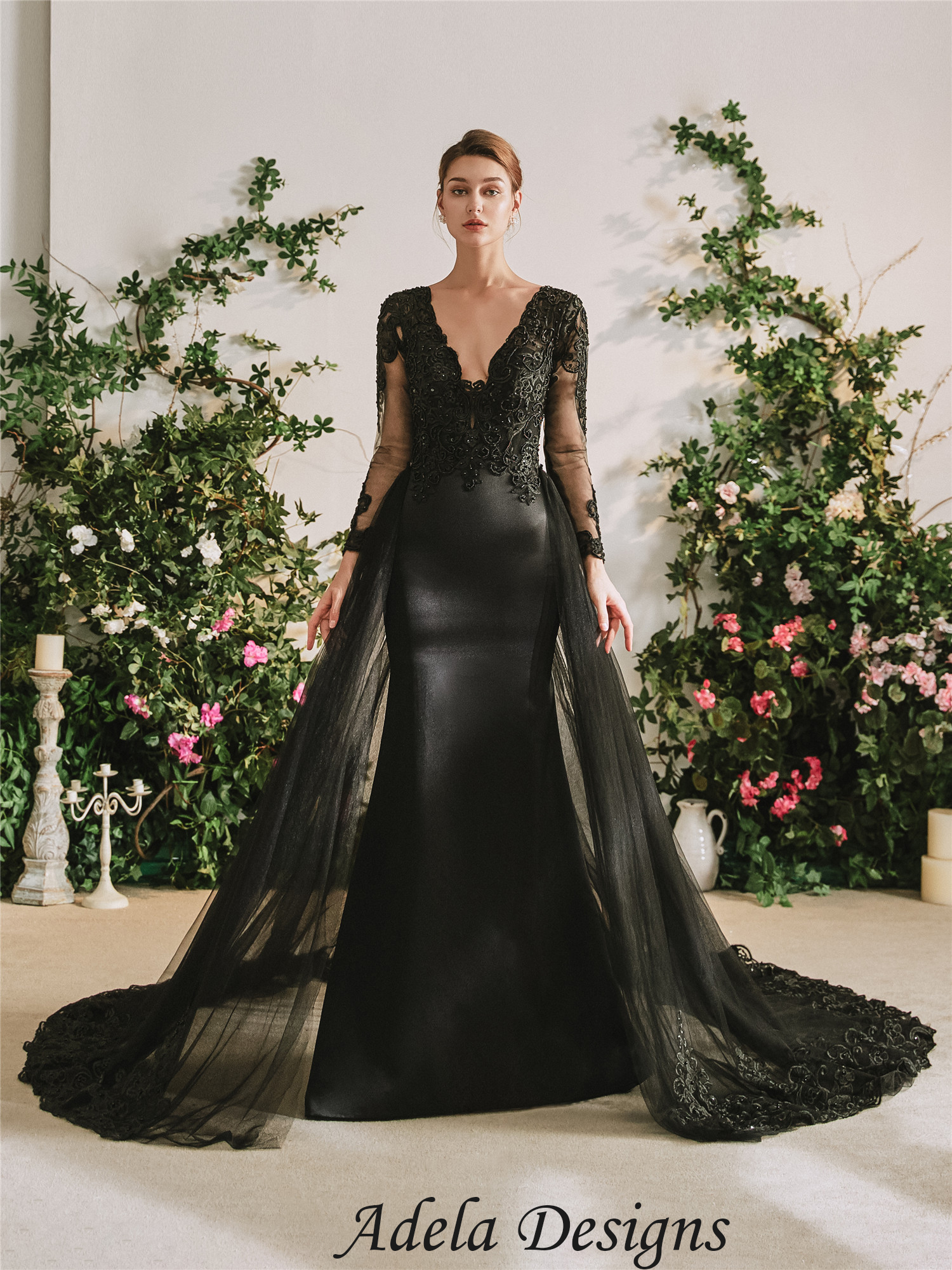 Mermaid Wedding Dress Black Nelsonismissing